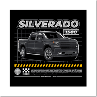 Silverado Truck 1500 Special (Black) Posters and Art